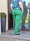 Elly zöld nadrág sálas övvel