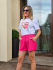 Pamut pink Labubu póló 