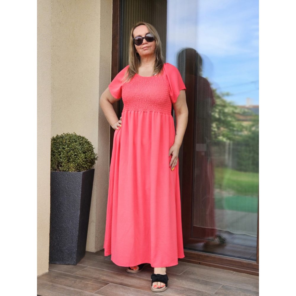 Florance korall nyári ruha