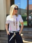 Erica rózsaszín-arany virágos felső