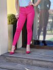 Pink push-up farmernadrág övvel