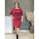 Crafty Clothes burgundi ruha