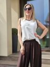 "La dolce vita" barna ujjatlan felső
