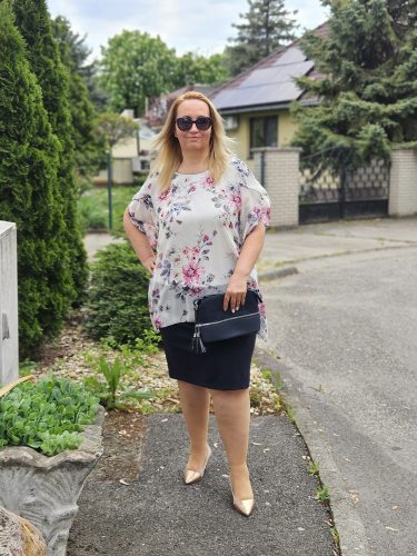 Classis Marcella virágos alkalmi ruha
